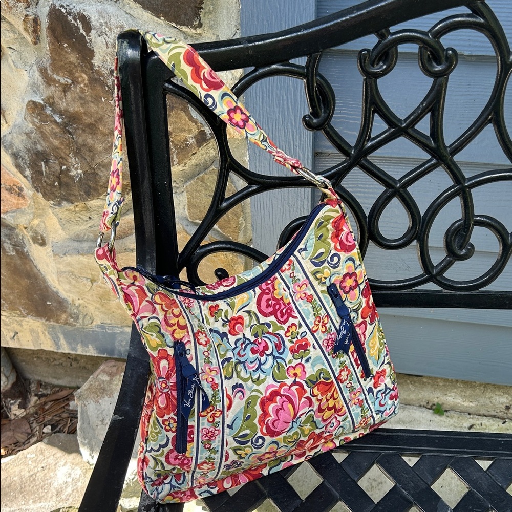 Vera Bradle has Floral Patterned Shoulder Bag